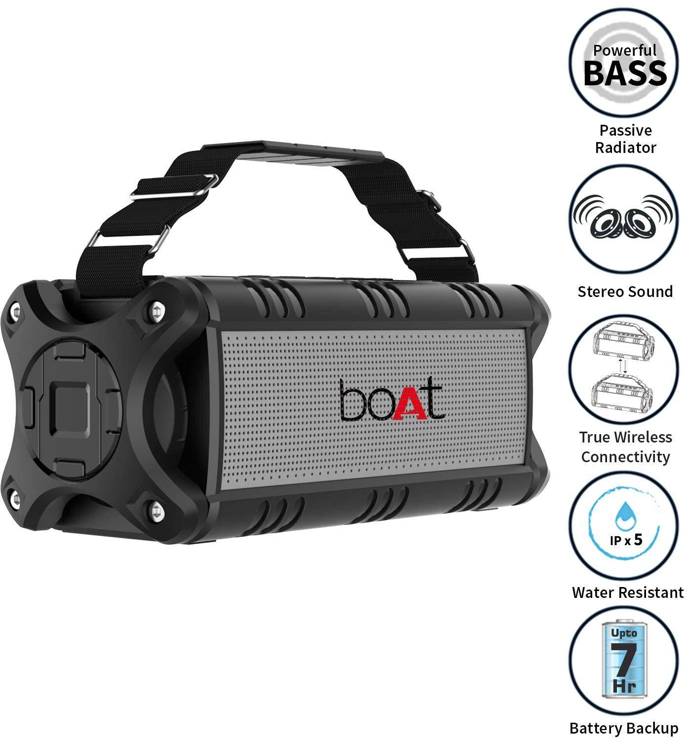 boat waterproof bluetooth speaker